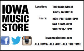 This was my initial design for the card. I wanted to include the store's motto