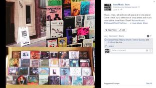 This photo collage was posted on the Iowa Music Store Facebook page to try and increase foot traffic into the store and promote the store's products.