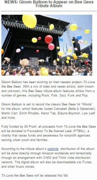 This is a short article I wrote about Gloom Balloon (one of Maximum Ames' artists) cover for Words in a project called