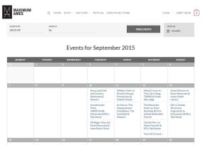Max Ames website--calendar of events