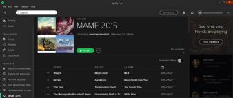 Here is a sample of what the Maximum Ames Spotify playlist contains. I featured headliners for the festival as well as the other artists in the music playlist, which people can subscribe to and share online.